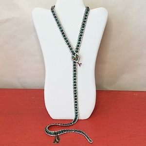 37.5” Rhinestone Snake Necklace / Belt
